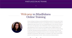 Desktop Screenshot of mindfulnessonlinetraining.com