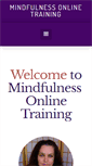 Mobile Screenshot of mindfulnessonlinetraining.com