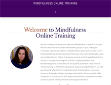 Tablet Screenshot of mindfulnessonlinetraining.com